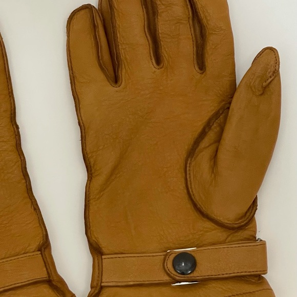 Eddie Bauer Deer Skin Gloves with Ribbed cuffs - Picture 7 of 7